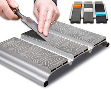 Triple Diamond Sharpening Stone Set - The Complete Kit - MPOWER SBS - 8x12 Inch picture