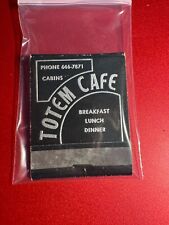 MATCHBOOK - TOTEM CAFE - WEST YELLOWSTONE, MONTANA - UNSTRUCK picture
