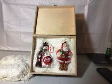 1998 Coca Cola Ornaments In Wooden Crate (Polonaise Collection By Komozia) picture