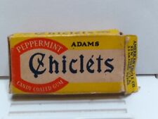 Rare Vtg American Chicle Chewing Gum Wrapper Small Empty Box Chiclets Peppermint picture