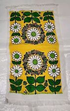 Vintage Royal Terry White Daisy Flowers Hand Towel Kitchen Towel Flower Power  picture