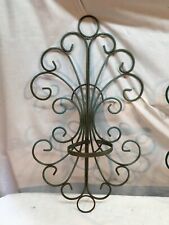 Vintage Mid Century Metal Wire Wall Sconce Plant Holder pot holder Spanish Reviv picture