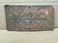1913 Kansas Motorcycle Rare Lost License Plate Harley Indian picture
