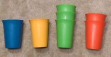 Tupperware Vintage Style Bell Tumblers 7oz Kids Cups 7pc 109-36 108-35  picture