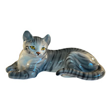 Large Mid 20th Century Ronzan Ceramic Gray Tabby Cat picture