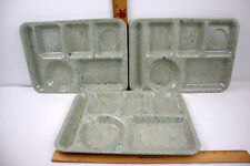 Lot of 3 TEXAS WARE Confetti Speckled Divided Lunch Cafeteria Tray Melamine #146 picture