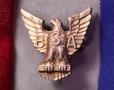 Vintage B.S.A. - Boy Scouts of America Eagle Scout Sterling Silver Pin picture