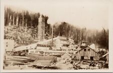 Swanson Bay BC Pulp Mill Ghost Town British Columbia Unused RPPC Postcard H50 picture