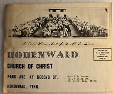 1976 Hohenwald TN Church Of Christ Mailer Newsletter Advertisement Tennessee picture