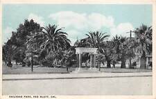 Red Bluff California 1921 Postcard Railroad Park picture
