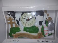 Kirch Vintage Cow Farmhouse Clock Country laurel SEALED NOS picture