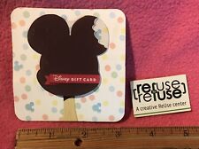new DISNEY Gift Card Mickey Ice Cream Bar  Collectible NEVER USED *READY TO LOAD picture