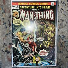 ADVENTURE into FEAR #18 (VF) 1973 MAN-THING COVER & APPEARANCE BRONZE MARVEL picture