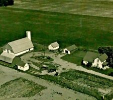 1957 RPPC William Butcher Farm Aerial 245 Butcher Road Minford OH Postcard UNP picture