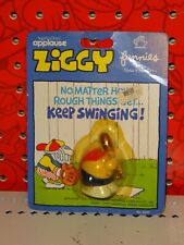 VINTAGE 1981 Knickerbocker ZIGGY Keep Swinging Mini Figure w/ Baseball Bat picture