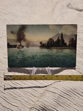Early 1900s Post Card Of 2 River Boats picture