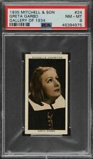 1935 Mitchell & Son Gallery Of 1934 #24 Greta Garbo PSA 8 NM-MT HIGHEST GRADED picture