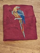 Antique Wm Hall & Co Made In England Suede Embroidered Needle Kit picture