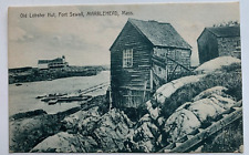 c 1900s MA Postcard Marblehead Massachusetts Fort Sewall Old Lobster Hut vintage picture