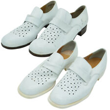 Original German Army Bundeswehr Formal Leather Shoes Dress Military Parade White picture