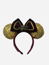 Disney Parks Loungefly Pirates Of The Caribbean Minnie Sequin Ears Headband Gold picture
