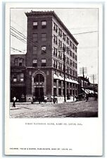 c1905 First National Bank East Exterior Building St. Louis Illinois IL Postcard picture