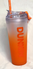 Dunkin' Summer 2024 Orange Ombre Double Wall Acrylic Insulated 24oz Tumbler picture