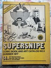 Rare Super snipe Comic And Art NYC 1977 picture