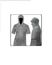 ALUMINIUM CHAIN MAIL SHIRT AND HOOD COIF BUTTED picture