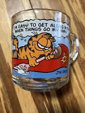 Vintage 1978 Garfield McDonalds Glass Mug  picture