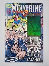 Marvel Comics Wolverine #75 Nov 1993 Hologram Cover Fatal Attractions Key Issue  picture