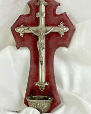 Antique wall Crucifix/ Holy Water Font, Stoup picture