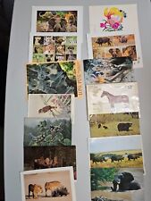 Postcards, lot of 60+, animals topical new and used picture