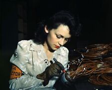 Woman Factory Worker Vega Aircraft Corporation Burbank 8x10 WW2 WWII Photo 930 picture