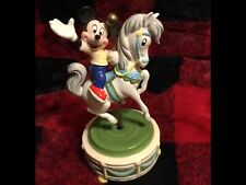 Vintage Schmid Disney Mickey Mouse Carousel Horse Music Box Club March - 9