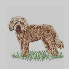 Golden Doodle Dog Breed Bathroom SET OF 2 HAND TOWELS EMBROIDERED picture
