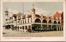 c1910s SPOKANE Wash. Postcard DAVENPORT'S RESTAURANT / Inland Printing / Unused picture