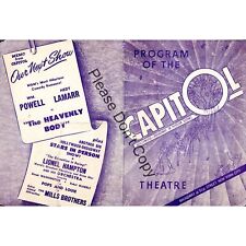 Capitol Theatre Program 1943 WWII Era Entertainment Broadway New York City picture