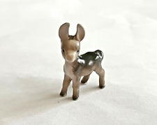 Vintage Hagen Renaker Miniature Grey Donkey Mule Retired Figurine Micro Mini 1