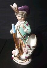 Beautiful Vintage Capodimonte Boy with Cornucopia Figurine/Vase NC Mark EUC picture