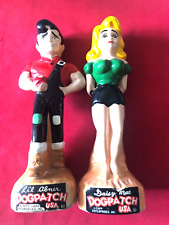 RARE Vintage 1975 Lil Abner & Daisy Mae Dogpatch Banks Lot Chalkware 7 1/4” picture