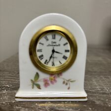 VINTAGE BEAUTIFUL AYNSLEY COTTAGE GARDEN MINI CLOCK  -New Battery picture