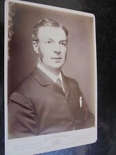 Cabinet photograph Poet & critic William John Courthope by Russell London c1880s picture