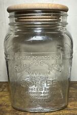 Batterton Coffee Co. 3 Lbs Glass Jar Jug~Birmingham Alabama~Vintage picture