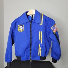 Navy Blue Angels Kids Flight Jacket Size Small Made in USA picture