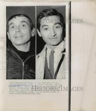 1968 Press Photo Father Daniel Berrigan and Howard Zinn assisted in POW release. picture
