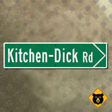 Washington Kitchen-Dick Road directional marker Sequim US 101 route 48x12 picture