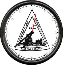 Con Edison Electric Company East River Station Electrician NYC Sign Wall Clock picture
