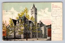 Milwaukee WI-Wisconsin, United States Post Office, Antique Vintage Postcard picture