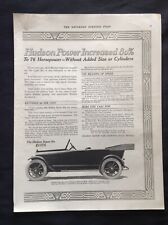 1916-1920 VTG Lot (4) Print Ads ~ Hudson Antique Automobile picture